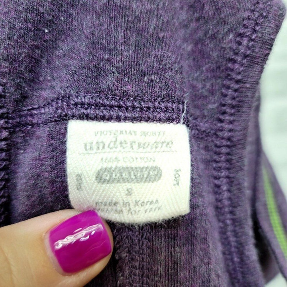 Victorias Secret Size S Purple Ribbed Racerback Super Soft Underware Romper - Picture 7 of 8